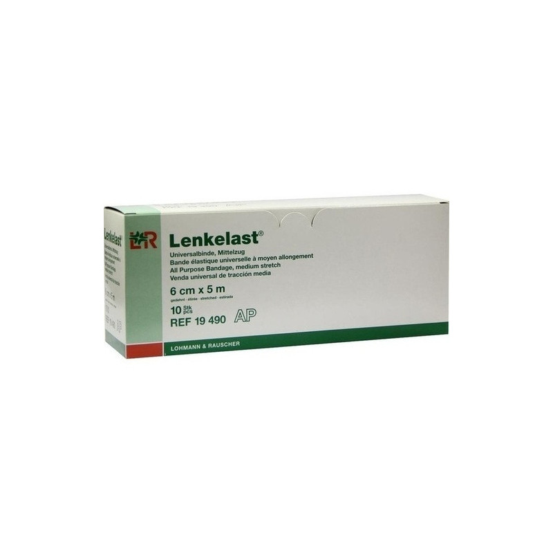 LENKELAST 6 cmx5 m weiß o.Zellglas, 10 ST – PZN 4760676