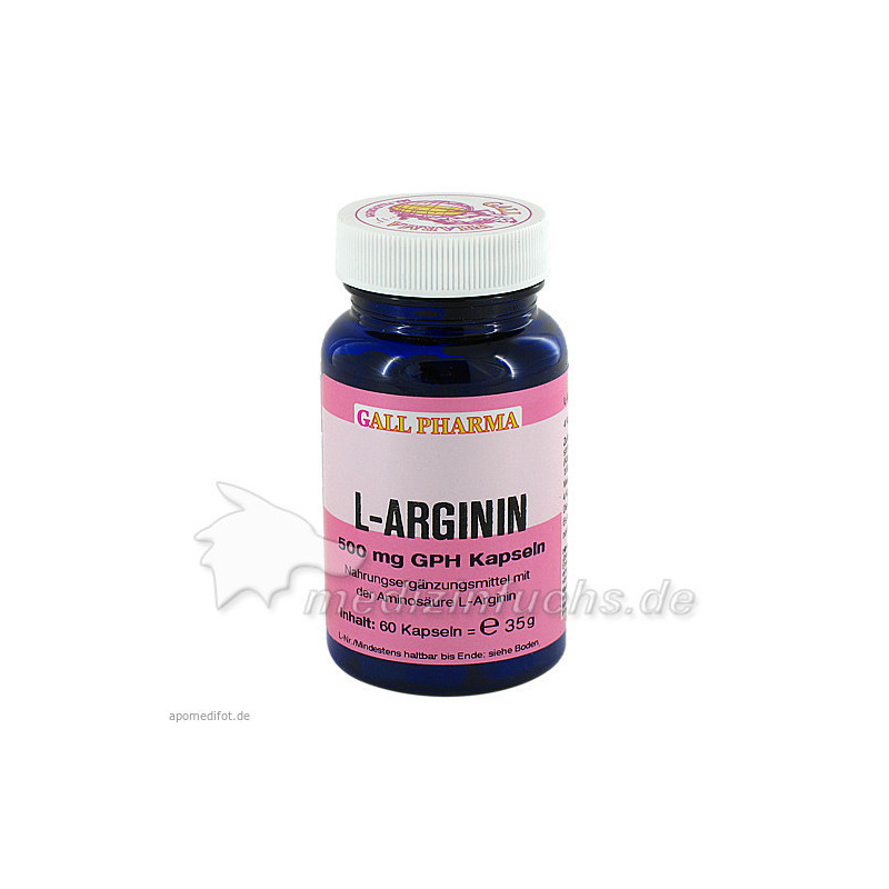 L-Arginin 500mg GPH Kapseln, 60 ST – PZN 1397873