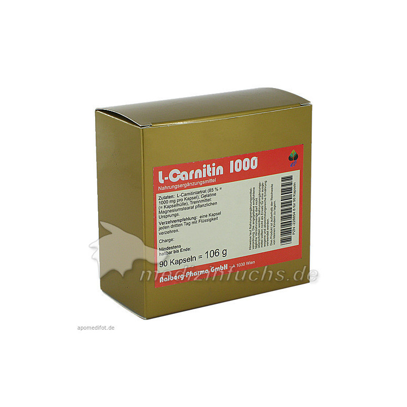 L-Carnitin 1000, 90 ST – PZN 2288548