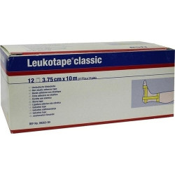 LEUKOTAPE Classic 3.75cmx10m gelb, 12 ST – PZN 669536