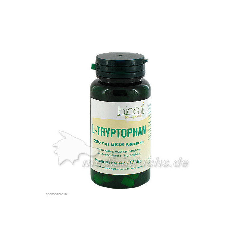 L-Tryptophan 250mg BIOS Kapseln, 100 ST – PZN 5981480