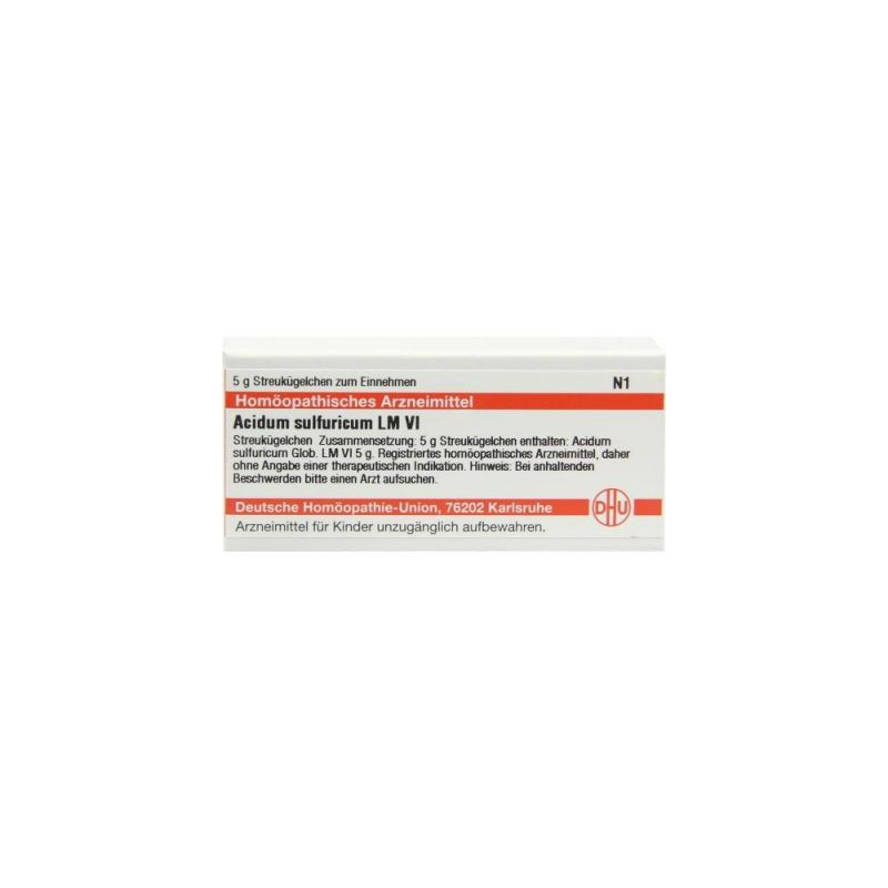 Lm Acidum Sulfuricum Vi Globuli (5 g) – PZN 4500834