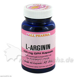 L-Arginin 400mg Kapseln, 60 ST – PZN 1395615