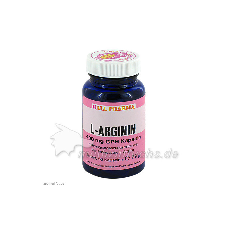 L-Arginin 400mg Kapseln, 60 ST – PZN 1395615