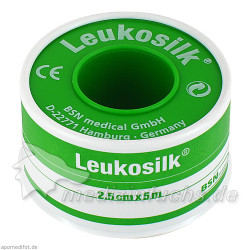 LEUKOSILK 5MX2.5CM, 1 ST – PZN 626225