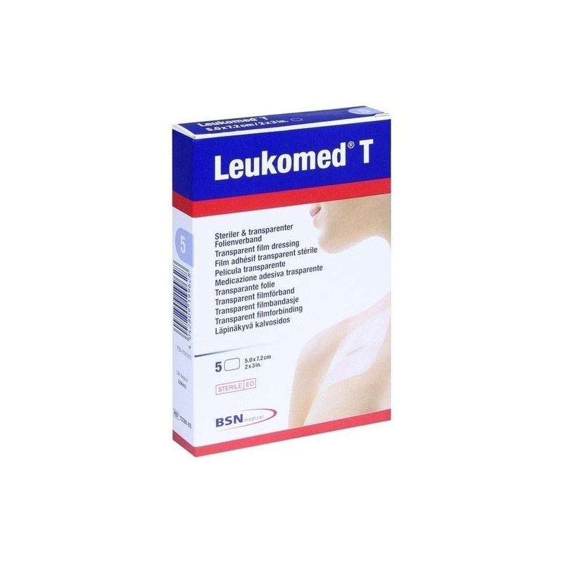 LEUKOMED TRANSP. STERILE PFLASTER 7.2x5 cm, 5 ST – PZN 1051011