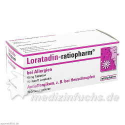 LORATADIN ratiopharm b.Allergien Tabletten, 100 ST – PZN 4852177