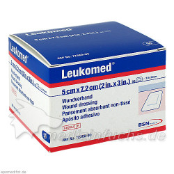 LEUKOMED STERILE PFLASTER 7.2x5 cm, 50 ST – PZN 1050690