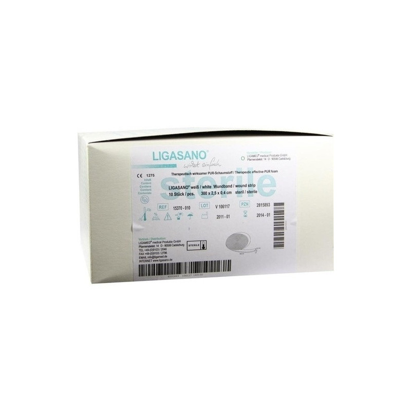 LIGASANO Wundband 300x2.5x0.4cm steril, 10 ST – PZN 2815893