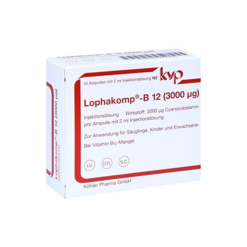 Lophakomp B12-3000mcg, 10X2 ML – PZN 4777300