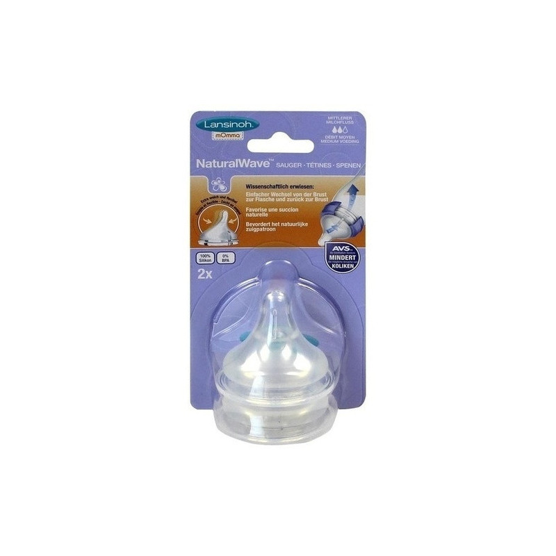 Lansinoh NaturalWave Sauger M, 2 ST – PZN 10272969