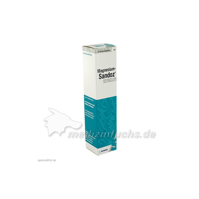 MAGNESIUM SANDOZ Brausetabletten, 20 ST – PZN 6191515