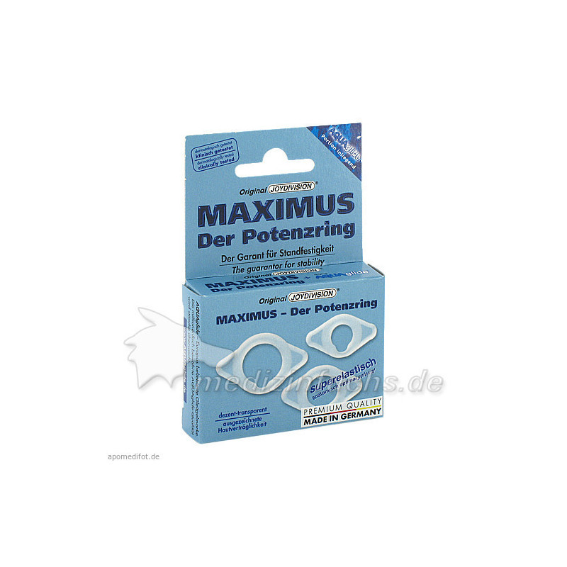 MAXIMUS-Der Potenzring XS S M, 3 ST – PZN 2032435