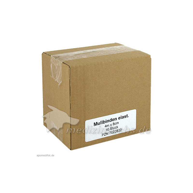 Mullbinden Elast 4mx8cm, 10 ST – PZN 7622822