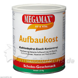 MEGAMAX Aufbaukost Schoko, 1.5 KG – PZN 815564