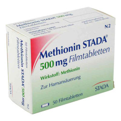Methionin Stada 500 mg Filmtabletten (50 stk) – PZN 177508