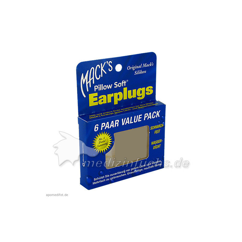 MACKS Earpluggs, 6X2 ST – PZN 729267