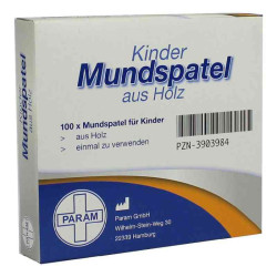 Mundspatel Holz für Kinder (100 stk) – PZN 3903984
