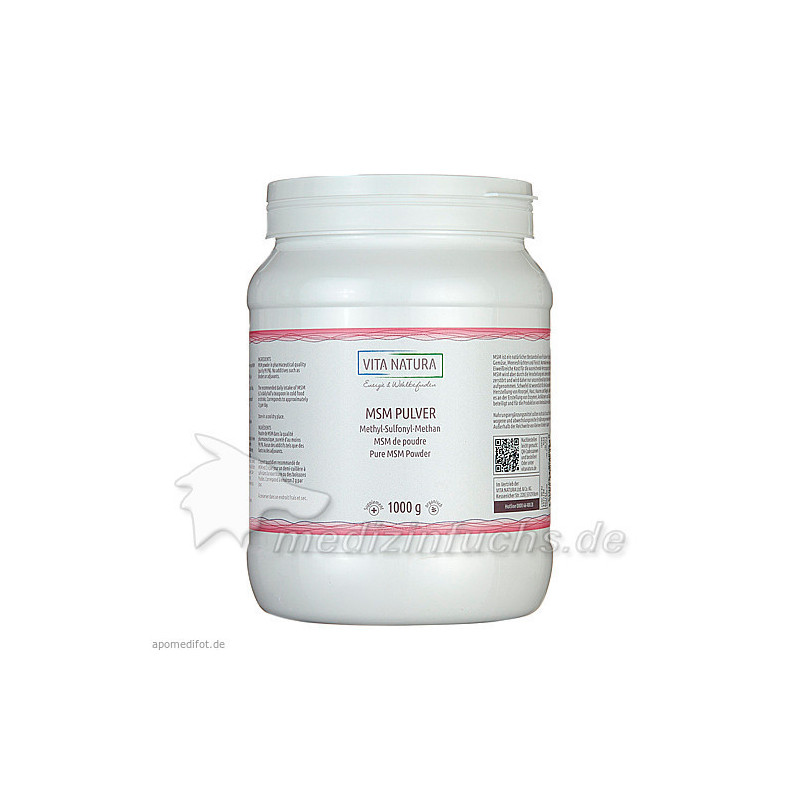 MSM PULVER METHYLSULFONYLMETHAN, 1000 G – PZN 8811264