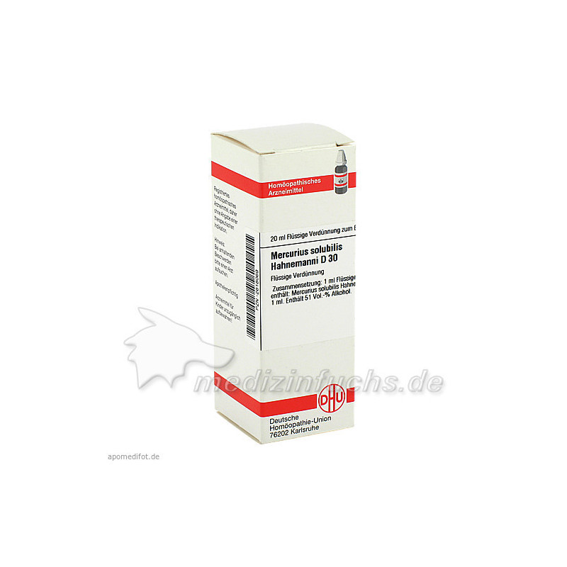 MERCURIUS SOLUB HAHNEM D30, 20 ML – PZN 2618069