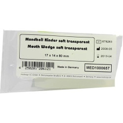 Mundkeil Kinder Soft Transparent 17x14x80mm, 1 ST – PZN 1337658