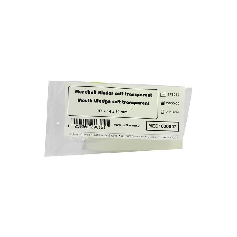 Mundkeil Kinder Soft Transparent 17x14x80mm, 1 ST – PZN 1337658