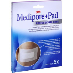 Medipore + Pad 3M 10.0 cm x 10.0 cm, 5 ST – PZN 7194800