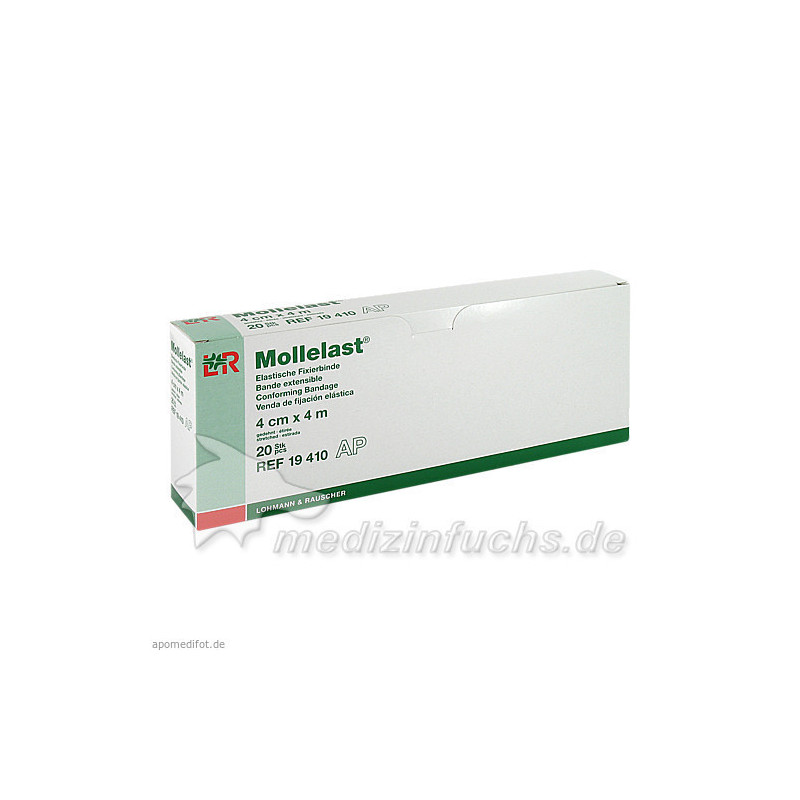 MOLLELAST 4CMx4m WEISS 19410, 20 ST – PZN 4781537