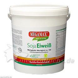 MEGAMAX Soja Eiweiss Vanille, 5 KG – PZN 3034726