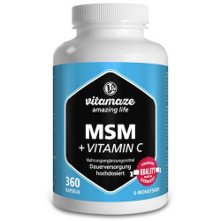 MSM hochdosiert + Vitamin C Vitamaze, 360 ST – PZN 12580563