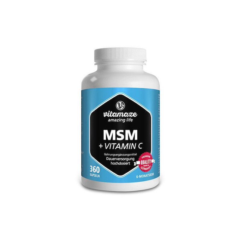 MSM hochdosiert + Vitamin C Vitamaze, 360 ST – PZN 12580563