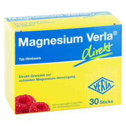 Magnesium Verla direkt Granulat Himbeere (30 stk) – PZN 7396685