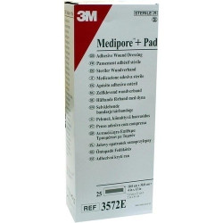 Medipore plus Pad steriler Wundverband 3572E 10x30, 25 ST – PZN 1603309