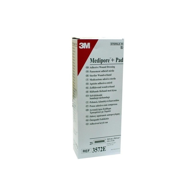 Medipore plus Pad steriler Wundverband 3572E 10x30, 25 ST – PZN 1603309
