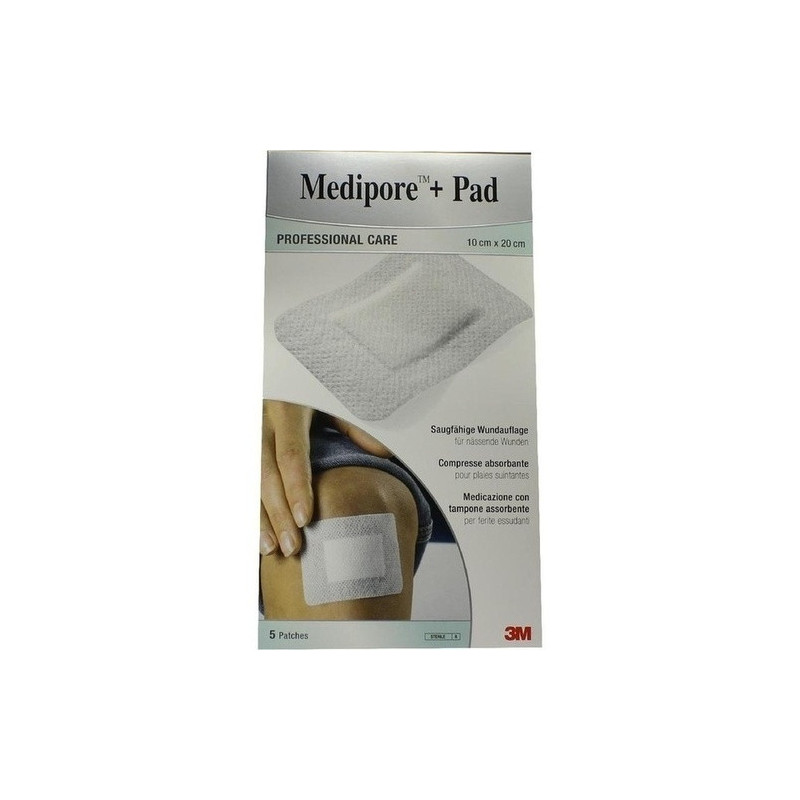 Medipore + Pad 3M 10cmx20cm, 5 ST – PZN 7194823