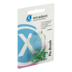 Miradent Interdentalbürste Pic-brush medium grün (12 stk) – PZN 842087