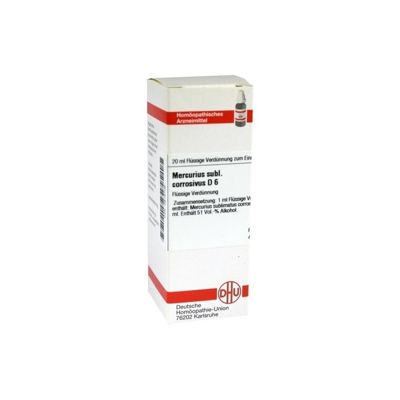 MERCURIUS SUBL CORR D 6, 20 ML – PZN 2618106