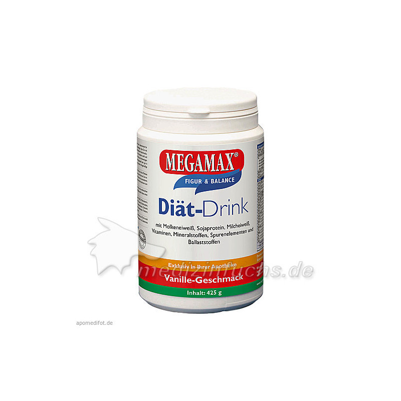 MEGAMAX DIÄT DRINK Vanille, 425 G – PZN 7577702