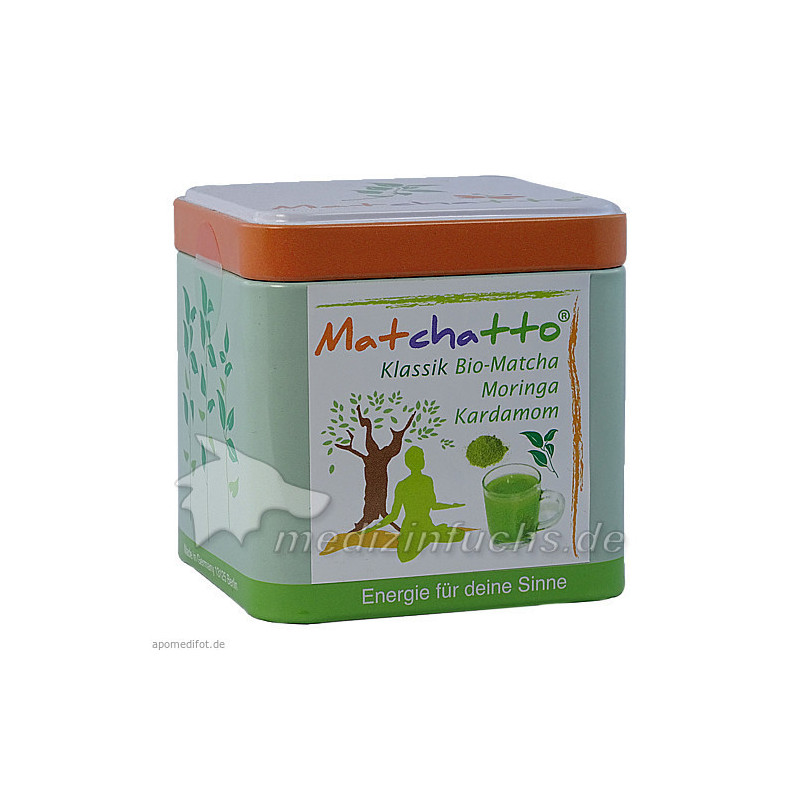 MATCHATTO Bio Klassik Matcha Moringa Kardamom Plv., 50 G – PZN 10298420