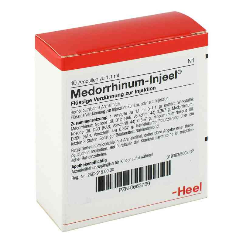 Medorrhinum Injeel Ampullen (10 stk) – PZN 663769