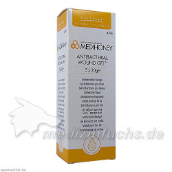 MEDIHONEY Antibakterielles Wundgel, 5X20 G  – PZN 4920252