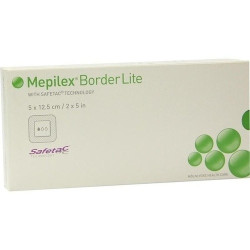 MEPILEX BORDER LITE 5x12.5cm STERIL, 5 ST – PZN 1018611