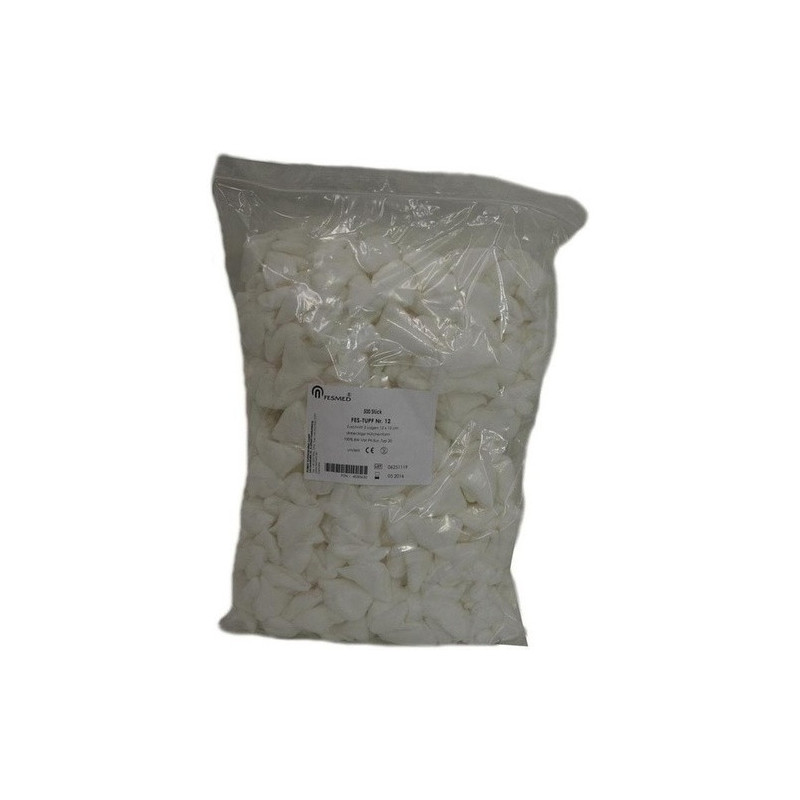MULLTUPFER FES-TUPF Nr.12 UNSTERIL 2LAGE 12X12CM, 500 ST – PZN 4050650