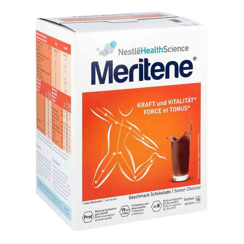 Meritene Kraft und Vitalität Schokolade Pulver (15X30 g) – PZN 11851391