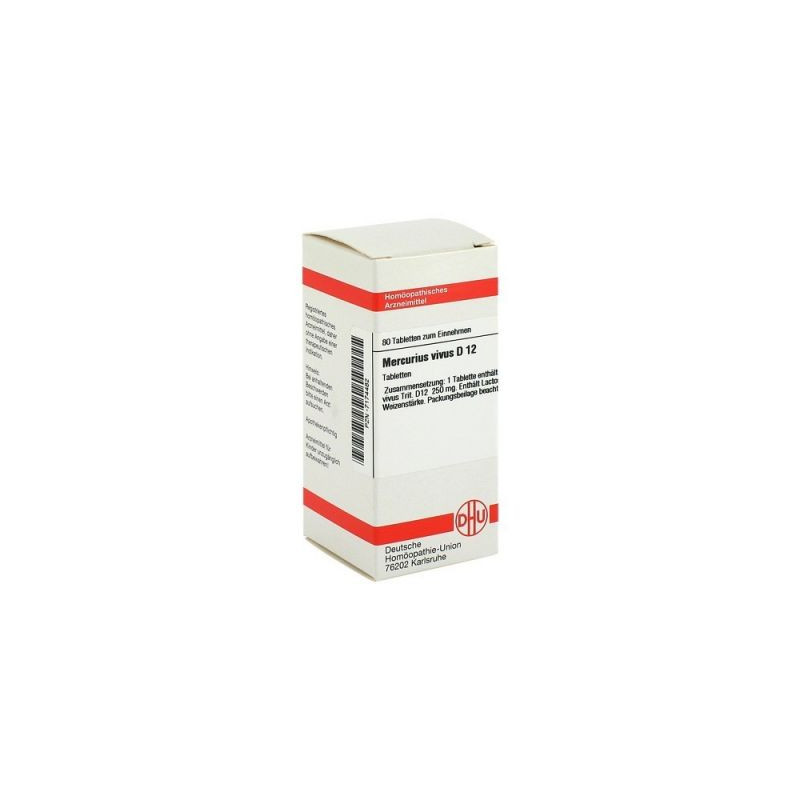 Mercurius Vivus D 12 Tabletten (80 stk) – PZN 7174482