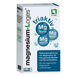 Magnesium Loges triaktiv Kapseln (180 stk) – PZN 13979899