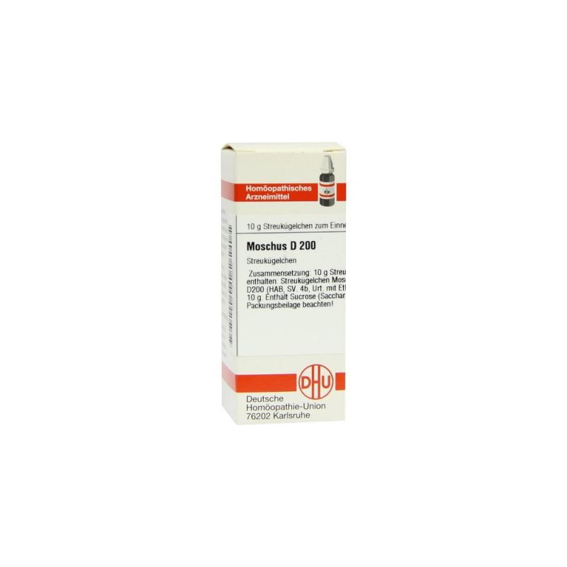 Moschus D 200 Globuli (10 g)  – PZN 546006