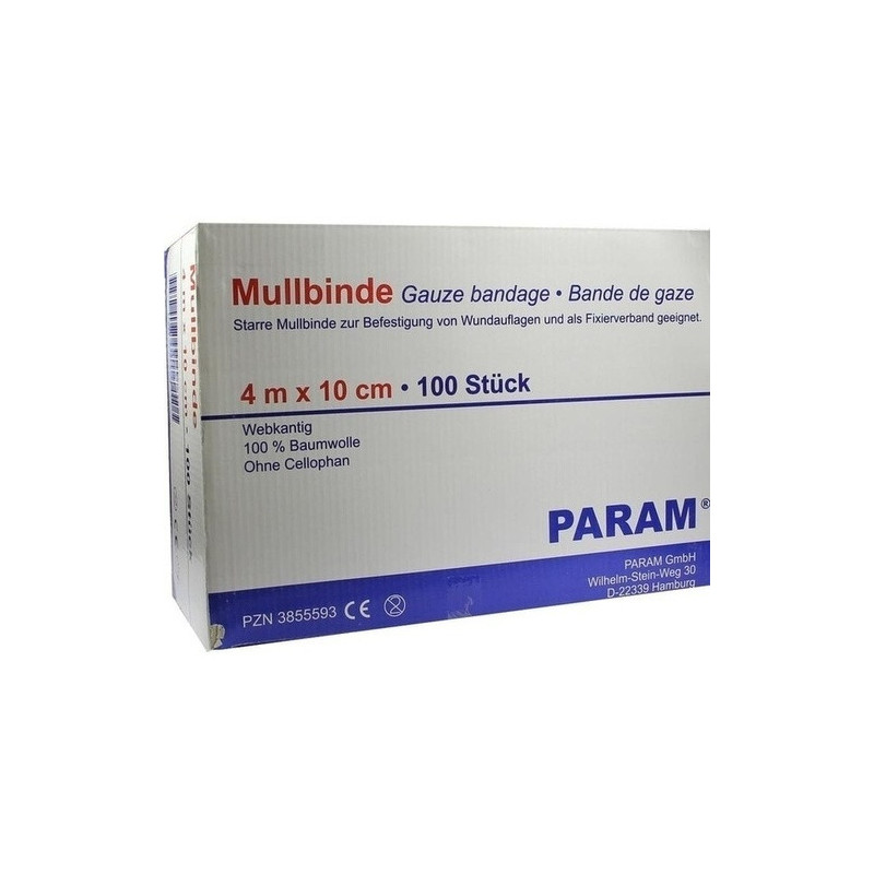 MULLBINDE 10CM O CEL, 100 ST – PZN 3855593