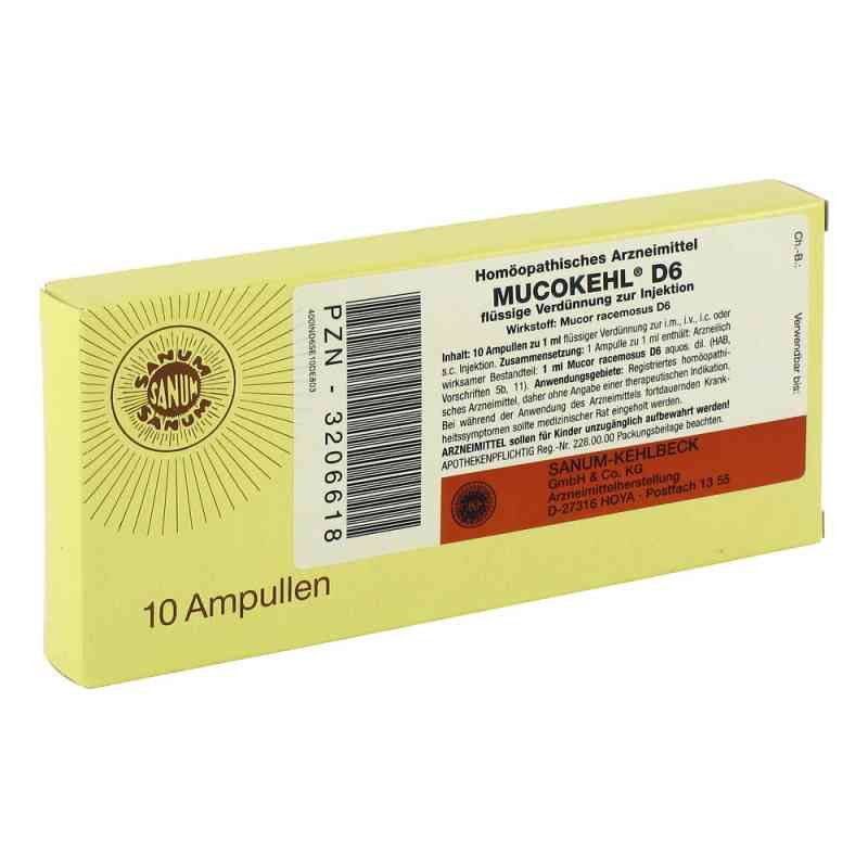 Mucokehl Ampullen D 6 (10X1 ml) – PZN 3206618