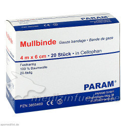 MULLBINDE 6CM M CELL, 20 ST – PZN 3855469